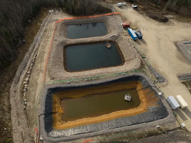 Bassin de décantation - mine NMG